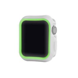 „Apple Watch 4“ 40 mm apsauginis dėklas, sidabro ir geltonos spalvos