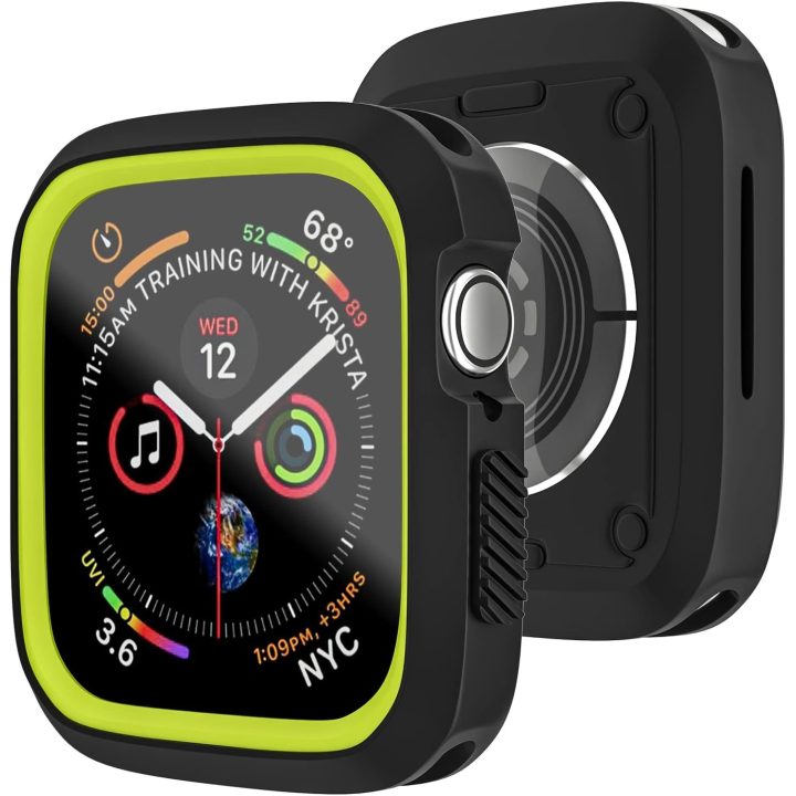 Devia Dazzle Series dėklas „Apple Watch“ 40 mm, juodai geltonas
