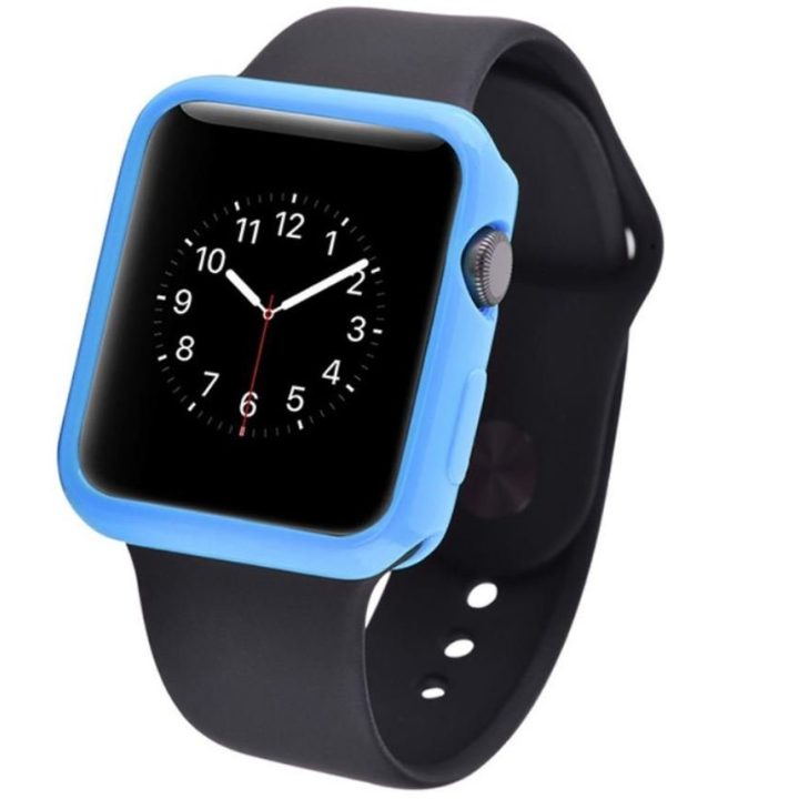 Mėlynas apsauginis dėklas Apple Watch 38 mm laikrodžiui