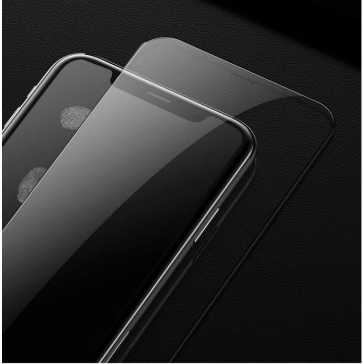 Apsauginis stiklas iPhone 11 Pro Max, nuo akinimo, juodas