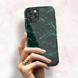 Žalias telefono dėklas iPhone 11 Pro Max, Devia Marble Series