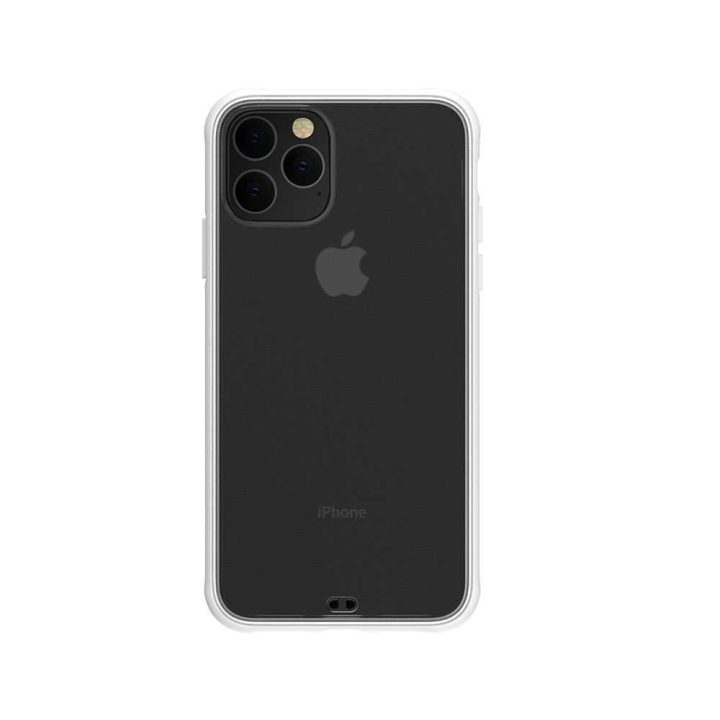 Baltas telefono dėklas iPhone 11 Pro Max modeliui