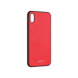 Raudonas audininis telefono dėklas iPhone XS Max
