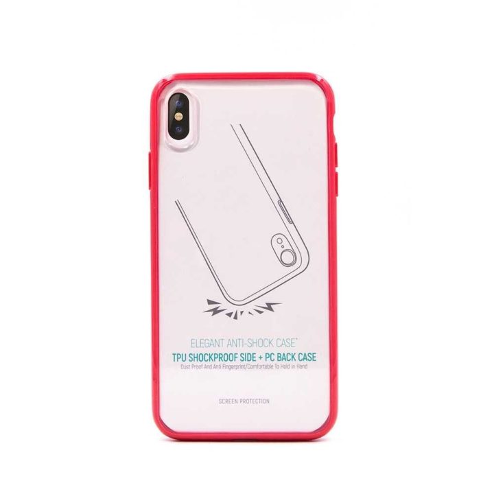 Raudonas telefono dėklas iPhone XS Max