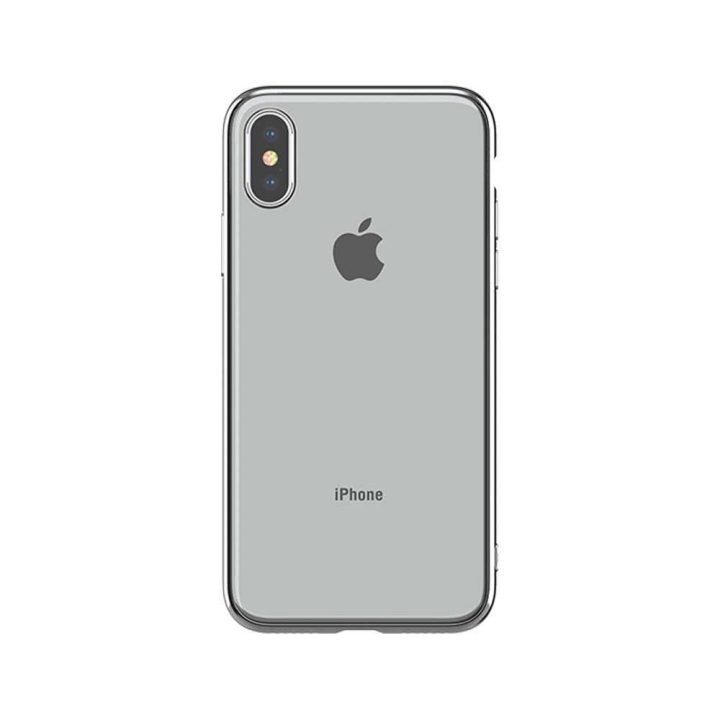 Sidabrinis TPU telefono dėklas iPhone XS Max (6.5)