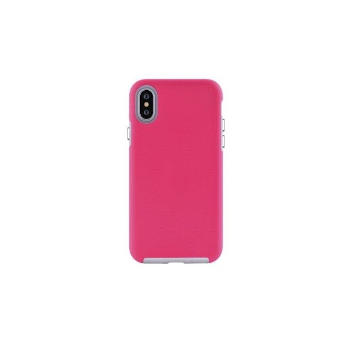 Telefono dėklas iPhone XS Max, rožinės raudonos spalvos