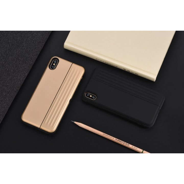 Auksinis telefono dėklas Devia H-Card iPhone XS Max (6.5)