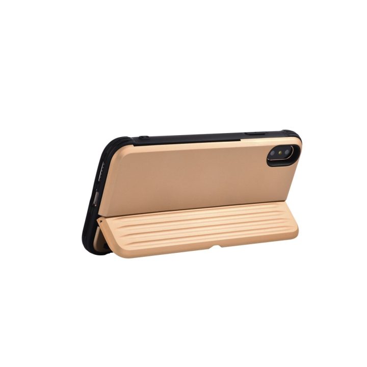 Auksinis telefono dėklas Devia H-Card iPhone XS Max (6.5)