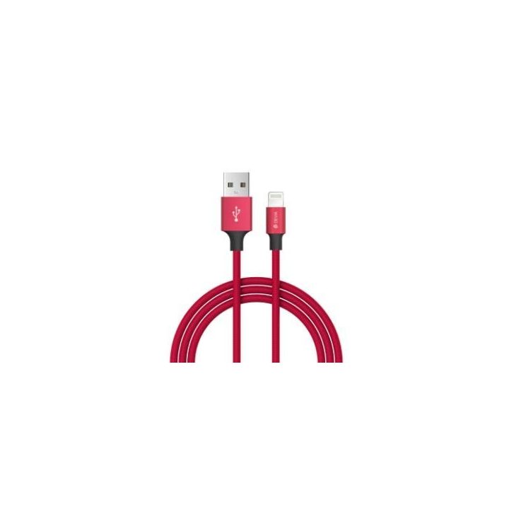 Raudonas Devia Pheez USB-C į Lightning laidas, 1 m