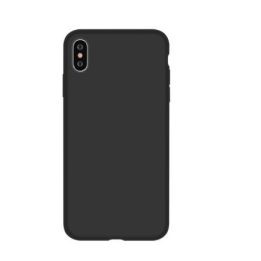 Juodas silikoninis dėklas iPhone XS Max
