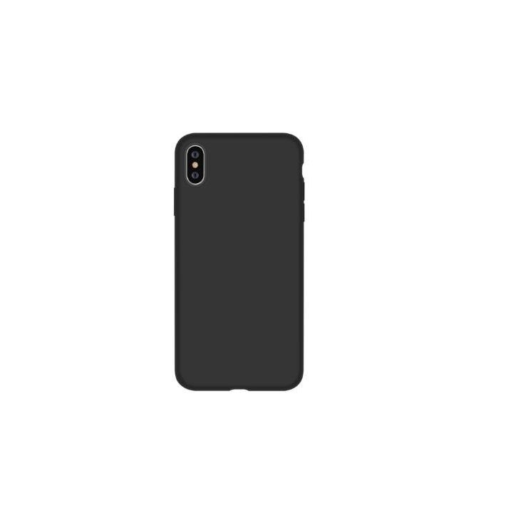 Juodas silikoninis dėklas iPhone XS Max