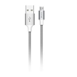 Pilkas Micro USB įkrovimo laidas, 2 m