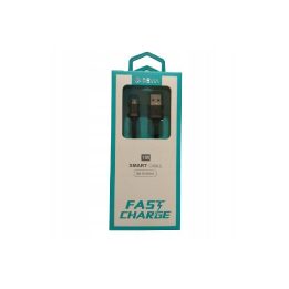Juodas USB–microUSB laidas, 1 m
