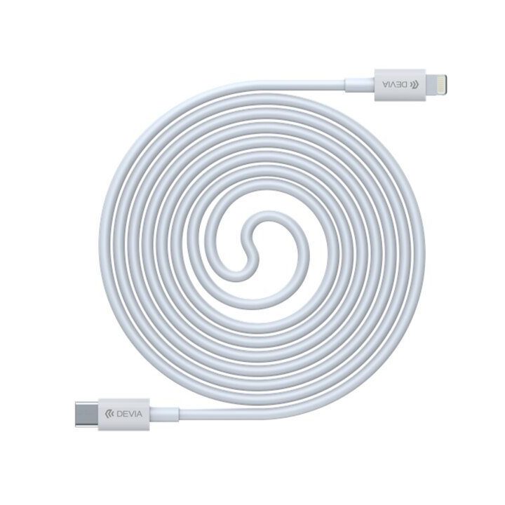 „USB-C“ į „Lightning“ įkrovimo laidas, 1,5 m, baltas