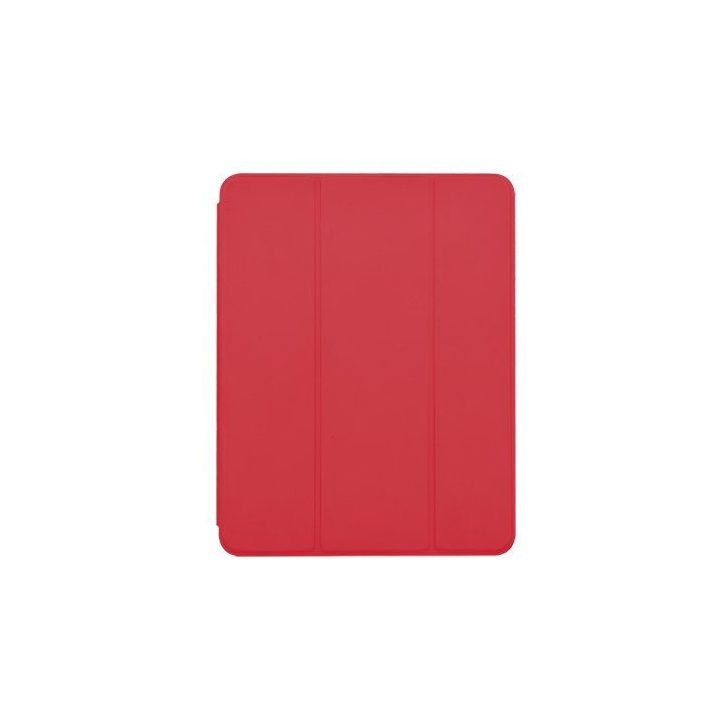 Raudonas odinis planšetinio kompiuterio dėklas Devia su vieta pieštukui, skirtas iPad Air (2019) ir iPad Pro 10.5