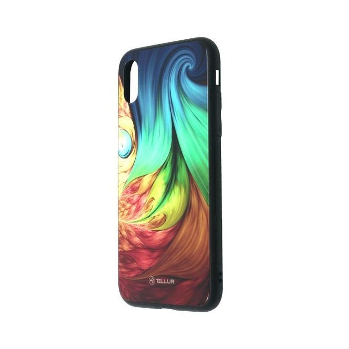 Stiklinis telefono dėklas iPhone XR, „Mesmeric“