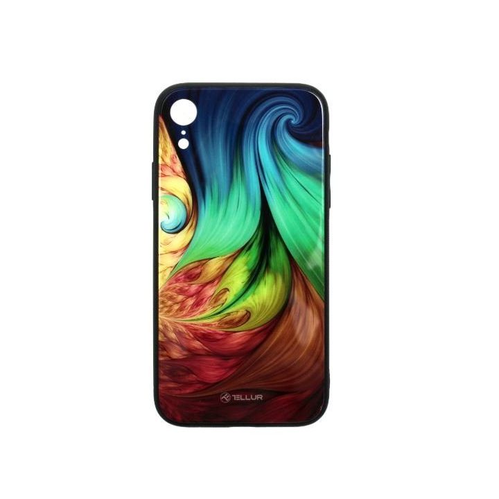Stiklinis telefono dėklas iPhone XR, „Mesmeric“