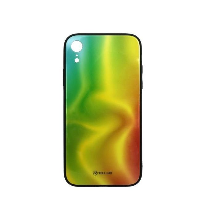 iPhone XR dėklas su stikline nugarėle, Silk