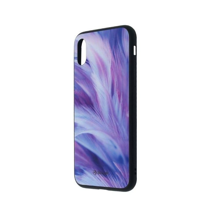 iPhone XS dėklas su plunksnos raštu