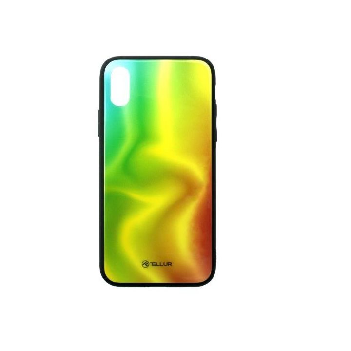 Telefono dėklas iPhone XS su stikline nugarėle