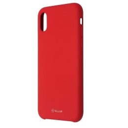 Raudonas skysto silikono dėklas iPhone XS