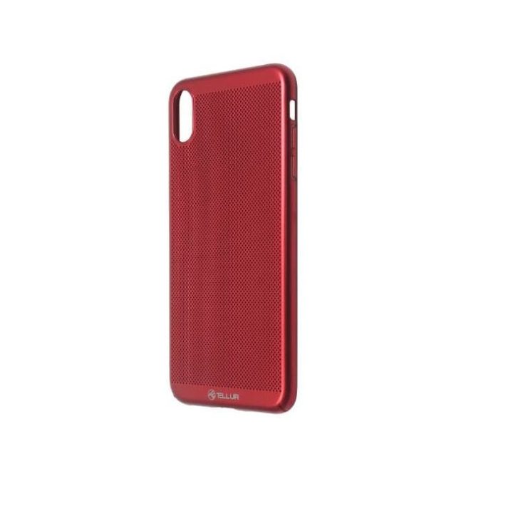 Raudonas telefono dėkliukas iPhone XS