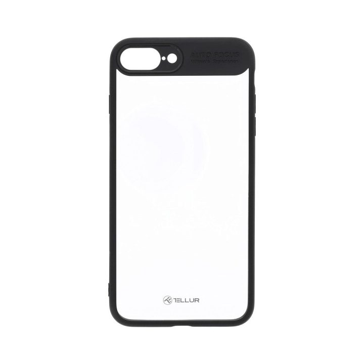 Juodas ir permatomas dėklas iPhone 8 Plus
