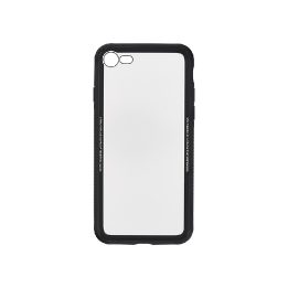 Juodas permatomas dėklas iPhone 8