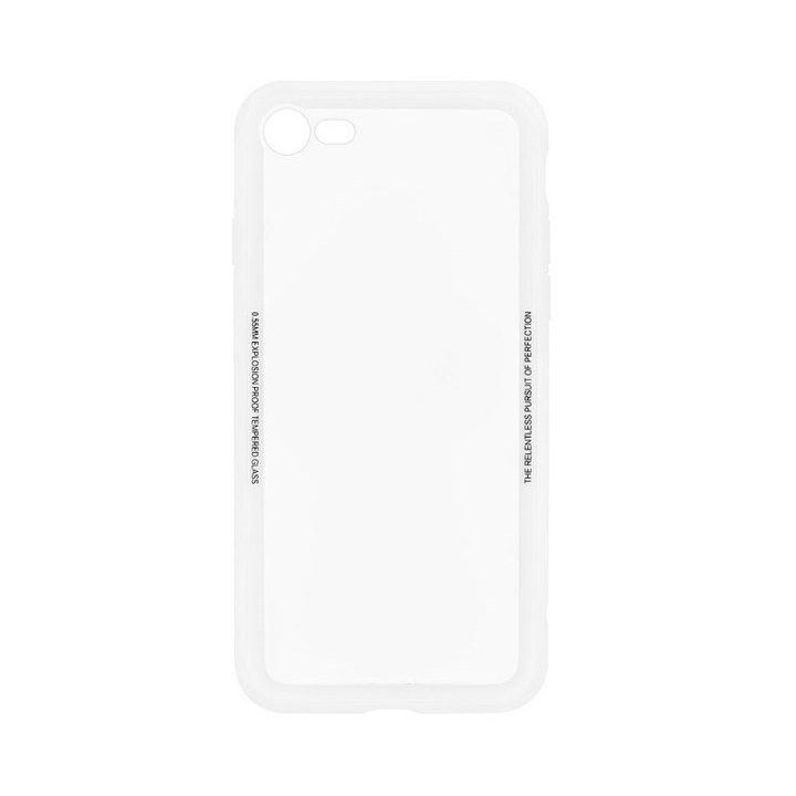 Tellur grūdinto stiklo ekrano apsauga iPhone 8, balta