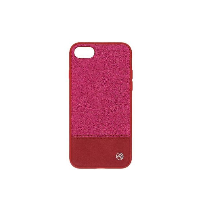 Rožinis telefono dėklas Tellur Glitter II, skirtas iPhone 8