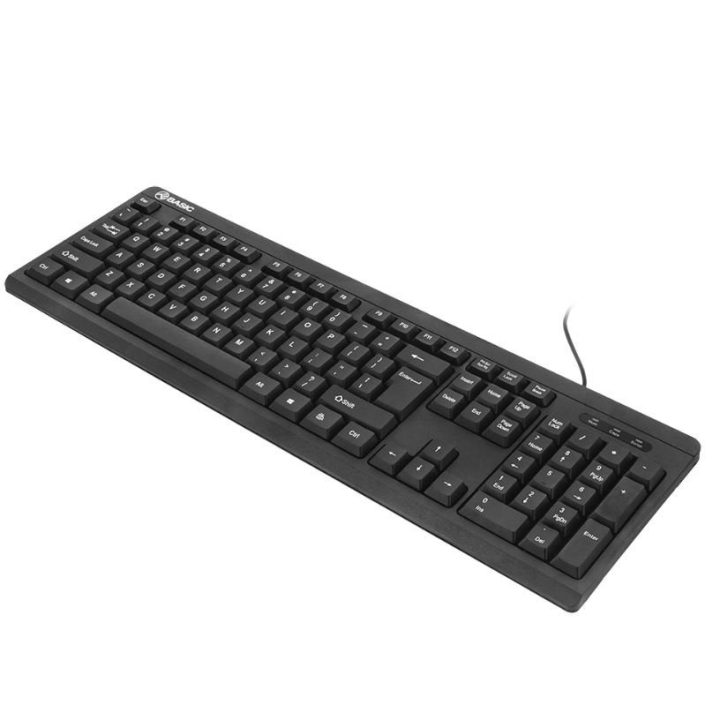 Juoda laidinė USB klaviatūra Tellur Basic