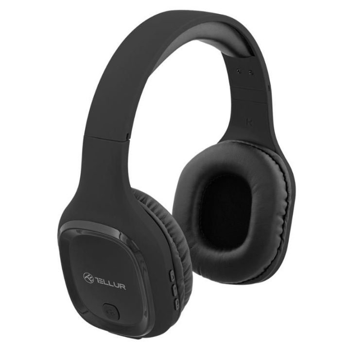 Juodos Bluetooth ant ausų ausinės Tellur Pulse