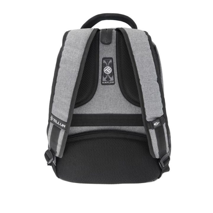 Tellur nešiojamojo kompiuterio kuprinė Companion su USB prievadu, pilka