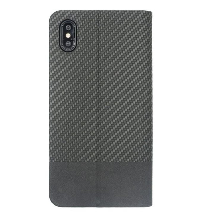 Juodas knygų dėklas iPhone XS Max