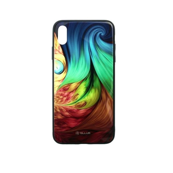 Tellur dėklas su stikline nugarėle iPhone XS Max, Mesmeric