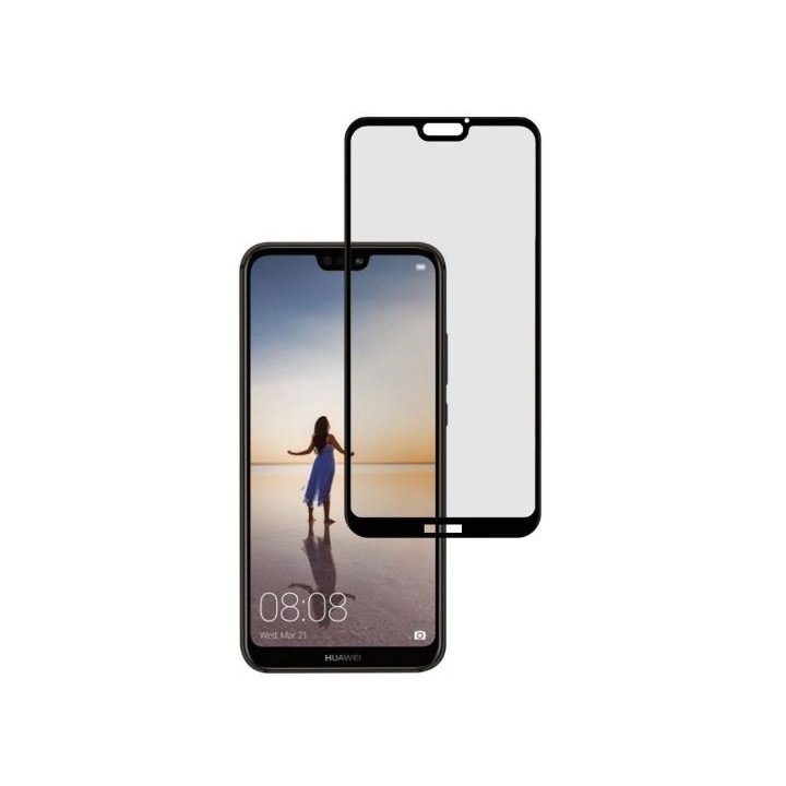 3D grūdinto stiklo ekrano apsauga Huawei P20 Lite, juoda