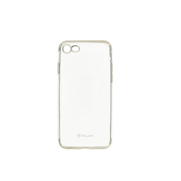 Sidabrinis silikoninis dėklas iPhone 8 telefonui