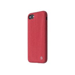 Raudonas dirbtinės odos dėklas iPhone 8