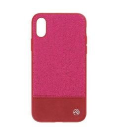 Rožinis blizgus dėklas iPhone X/XS