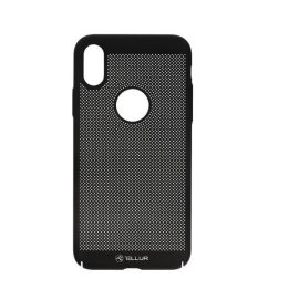 Juodas telefono dėklas su šilumos išsklaidymu iPhone X/XS