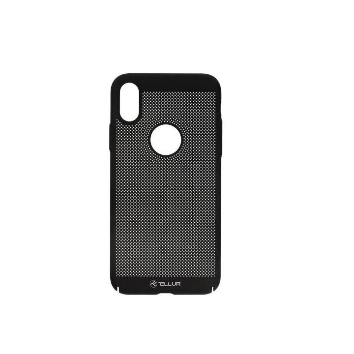 Juodas telefono dėklas su šilumos išsklaidymu iPhone X/XS