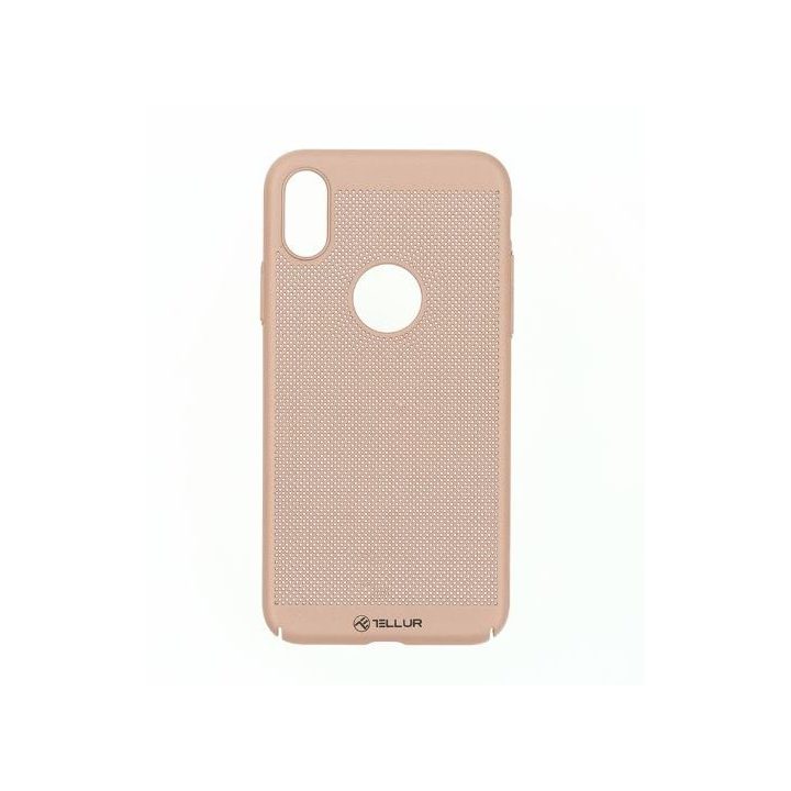 Tellur dėkliukas iPhone X/XS, rožinio aukso spalvos