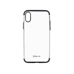 Silikoninis telefono dėklas iPhone X/XS, juodas