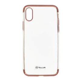 Telefono dėklas Tellur Silicone Electroplated, skirtas iPhone X/XS, rožinio aukso spalvos