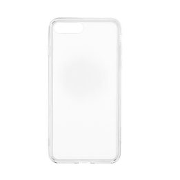 Permatomas dėklas su grūdinto stiklo nugarėle iPhone 8 Plus