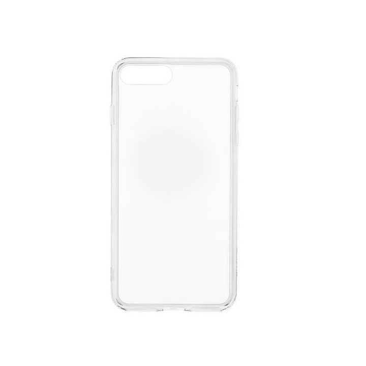 Permatomas dėklas su grūdinto stiklo nugarėle iPhone 8 Plus