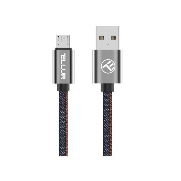 USB–Micro USB duomenų kabelis, 1 m, Denim