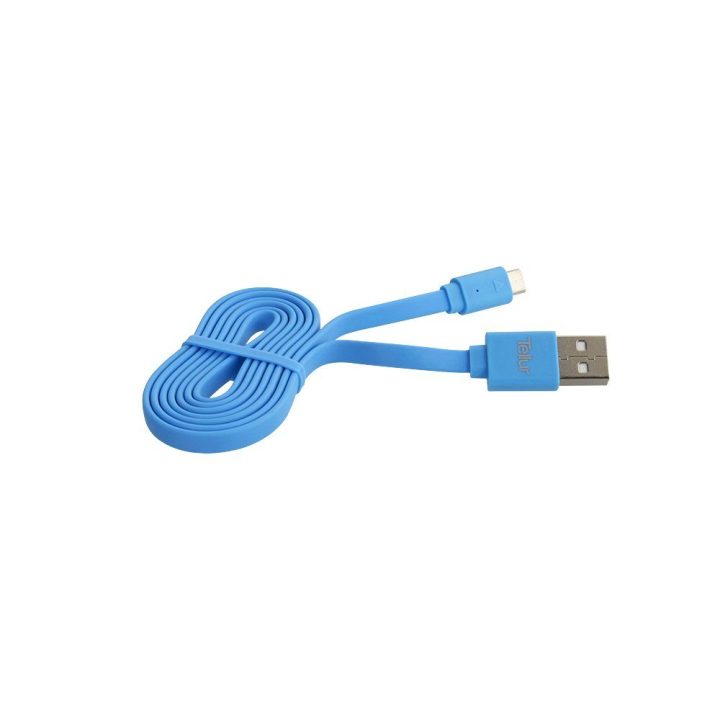 Mėlynas USB į Micro-USB kabelis 1 m