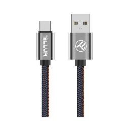 USB į USB-C duomenų kabelis, 1 m, denim