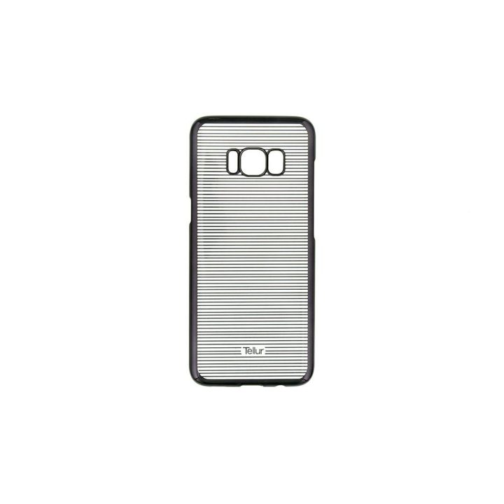 Juodas TPU telefono dėklas Samsung Galaxy S8+